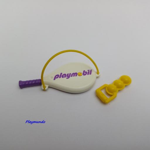 PLAYMOBIL RAQUETA TENIS CON PELOTAS