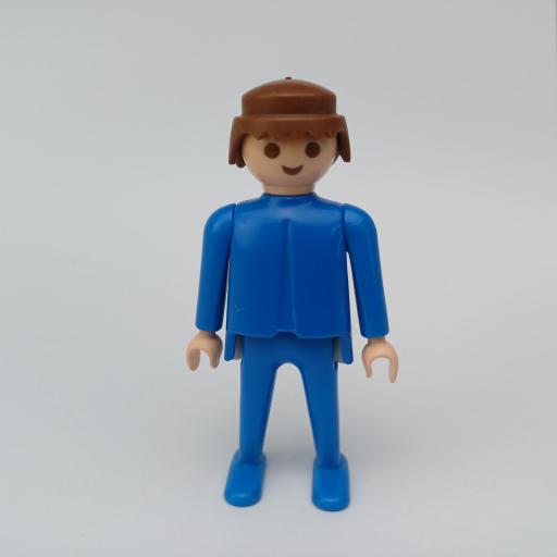 PLAYMOBIL MUÑECO CLICK AZUL CASTAÑO