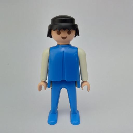 PLAYMOBIL MUÑECO CLICK AZUL BLANCO MORENO