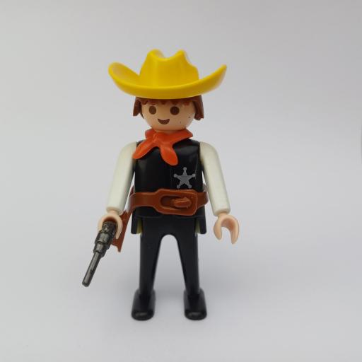 PLAYMOBIL MUÑECO CLICK SHERIFF CLASICO VAQUERO WESTERN MOD0778 [0]