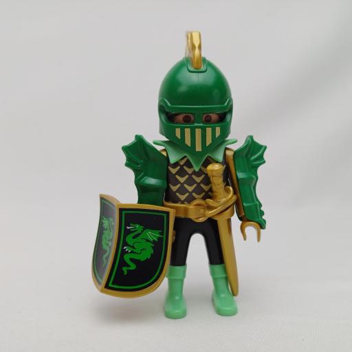 PLAYMOBIL 4586 SPECIAL CABALLERO DEL DRAGON VERDE (AÑO 2001-2007)