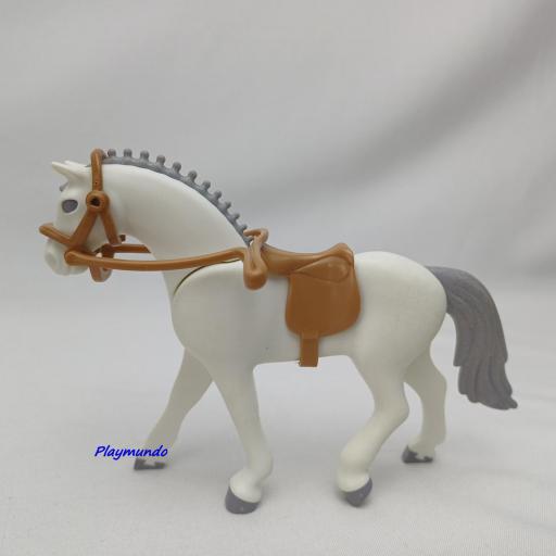 PLAYMOBIL CABALLO  BLANCO CON HERRAJES MOD020 [0]