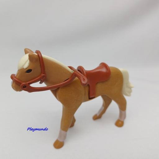 PLAYMOBIL CABALLO  MARRON OESTE MEDIEVAL MOD068 [1]