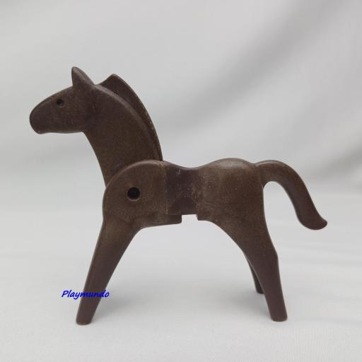 ​PLAYMOBIL CABALLO CLASICO MARRON OSCURO MOD048