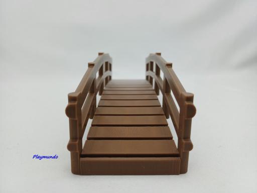 3DM COMPATIBLE PLAYMOBIL PUENTE MARRON OESTE MEDIEVAL BELEN [2]