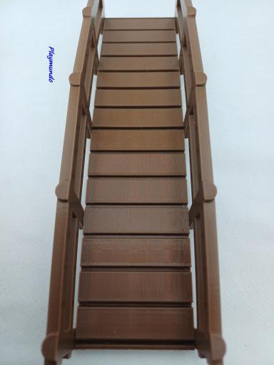 3DM COMPATIBLE PLAYMOBIL PUENTE MARRON OESTE MEDIEVAL BELEN [4]