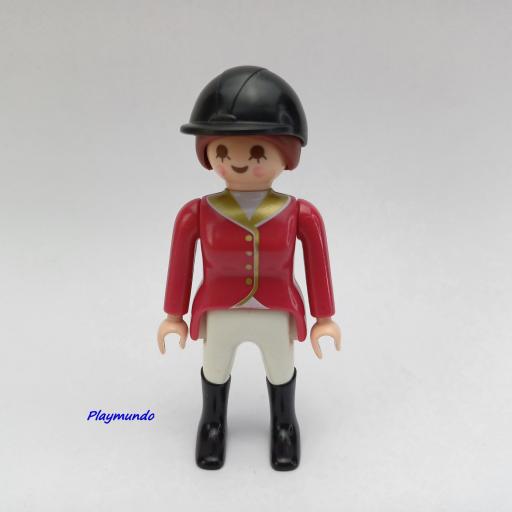 PLAYMOBIL MUJER MUÑECO CLICK HIPICA MOD138m