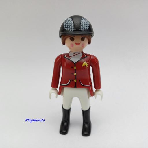 PLAYMOBIL MUÑECO CLICK MUJER HIPICA MOD194