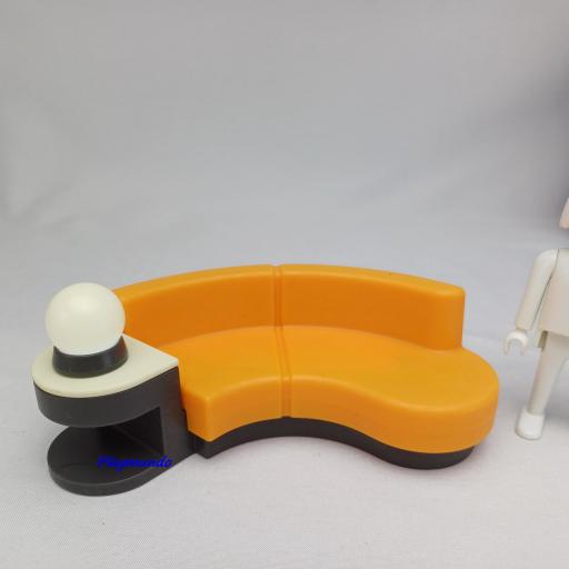 PLAYMOBIL SOFA MOBILIARIO CON LAMPARA CON LUZ