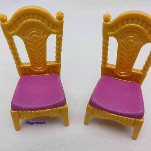 PLAYMOBIL  2 SILLA VICTORIANAS MOBILIARIO  [1]