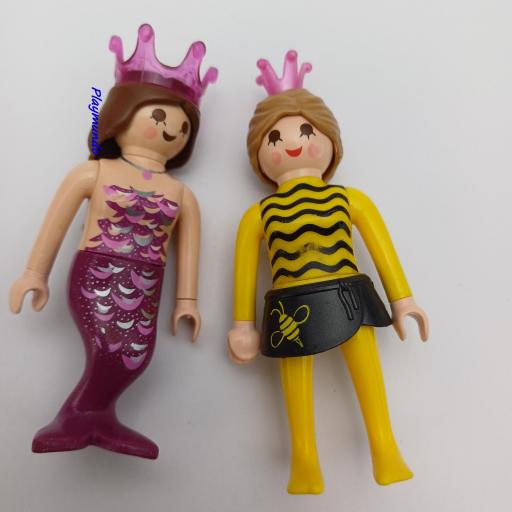 PLAYMOBIL 4 MUJERES CLICK DEFECTO (DESGASTE DIBUJO) [2]