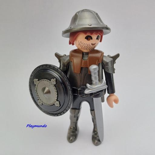 PLAYMOBIL GUERRERO CABALLERO MEDIEVAL MUÑECO CLICK  MOD0998