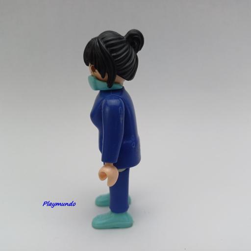 PLAYMOBIL MUJER MUÑECO CLICK MEDICO ENFERMERA mod9257 [1]