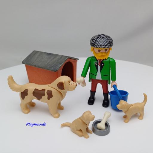 PLAYMOBIL 3005 HOMBRE CON PERROS (AÑO 1998 - 2005) [1]