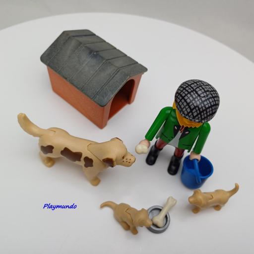 PLAYMOBIL 3005 HOMBRE CON PERROS (AÑO 1998 - 2005) [2]