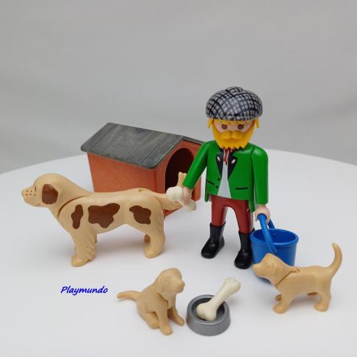 PLAYMOBIL 3005 HOMBRE CON PERROS (AÑO 1998 - 2005) [3]