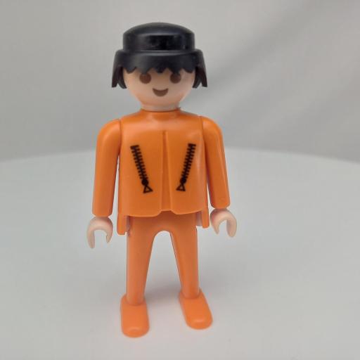 PLAYMOBIL MUÑECO CLICK NARANJA MORENO 