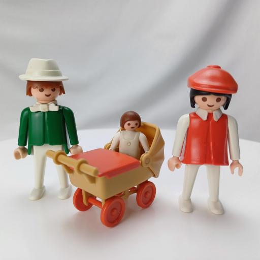 PLAYMOBIL 3592 FAMILIA CON CARRITO (AÑO 1984 - 1991) [2]