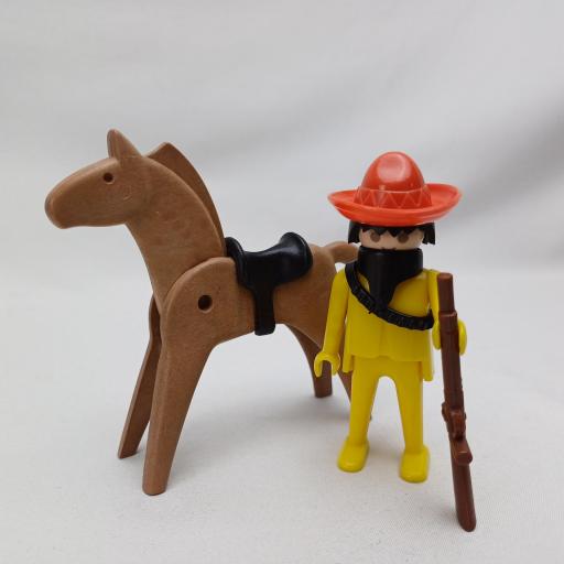 PLAYMOBIL 3343 MEXICANO BANDIDO CON CABALLO (AÑO 1976)