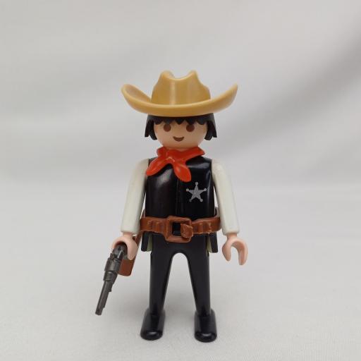 PLAYMOBIL MUÑECO CLICK SHERIFF CLASICO VAQUERO WESTERN MOD0778