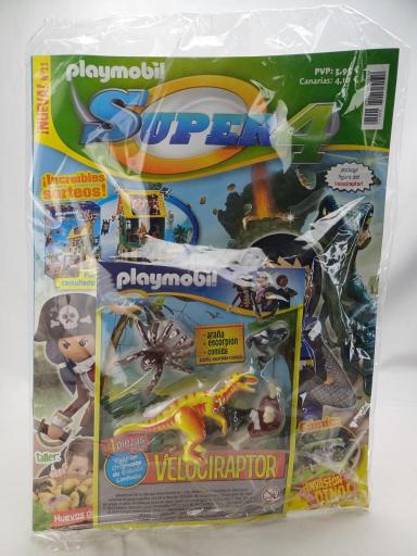 PLAYMOBIL REVISTA SUPER 4 Nº11  VELOCIRAPTOR  (JULIO 2017)