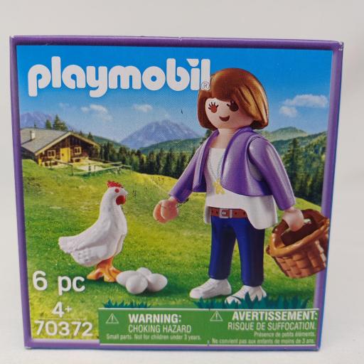 PLAYMOBIL EDICION CHOCOLATE MILKA  70372 CHICA CON GALLINA [0]