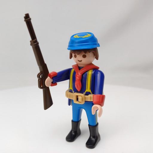 PLAYMOBIL SOLDADO OESTE WESTERN MUÑECO CLICK MOD078