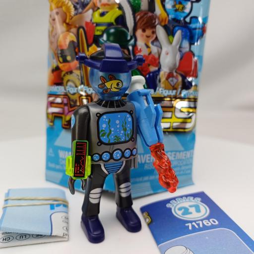 PLAYMOBIL SERIE 27 CHICOS ROBOT PECERA