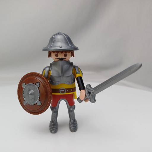 PLAYMOBIL CABALLERO GUERRERO MEDIEVAL MUÑECO CLICK  MOD46