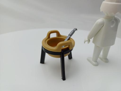 PLAYMOBIL CAZO CAZUELA CON PATAS Y CUCHARON OESTE WESTERN CLASICO