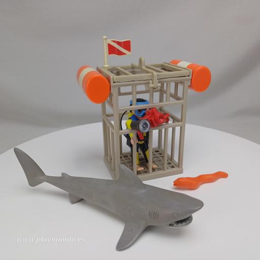 PLAYMOBIL 4500 BUZO CON TIBURON (AÑO 2008)
