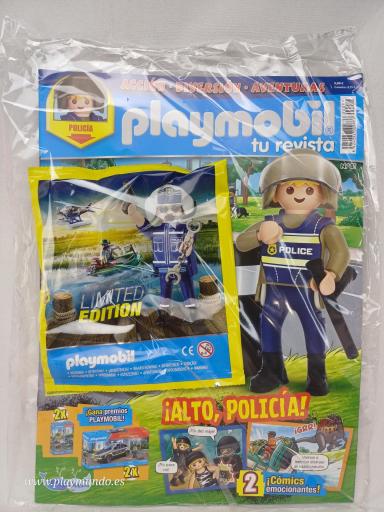 PLAYMOBIL REVISTA BLUE Nº81  POLICIA  mod A ( MAYO 2025) 