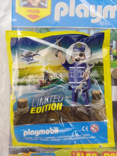 PLAYMOBIL REVISTA BLUE Nº81  POLICIA  mod A ( MAYO 2025)  [1]