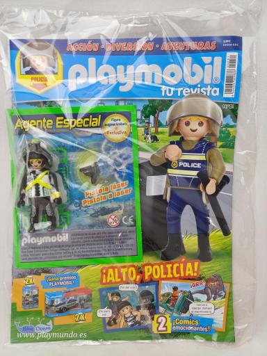 PLAYMOBIL REVISTA BLUE Nº81  POLICIA  mod B ( MAYO 2025)  [1]