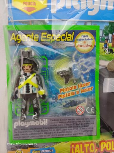 PLAYMOBIL REVISTA BLUE Nº81  POLICIA  mod B ( MAYO 2025) 