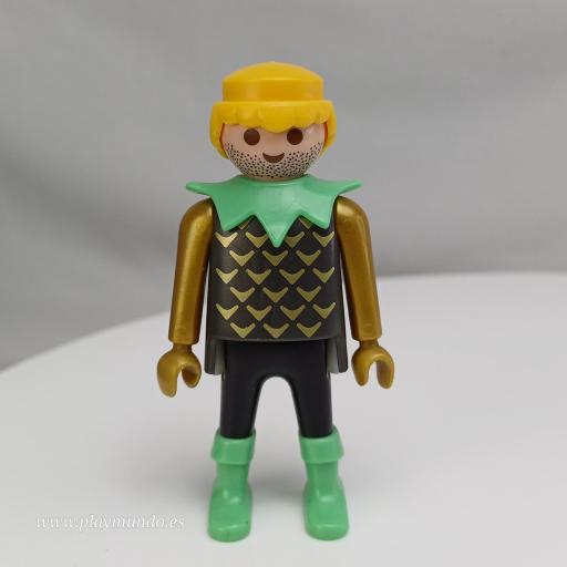 PLAYMOBIL GUERRERO CABALLERO MEDIEVAL MUÑECO CLICK  MOD1003