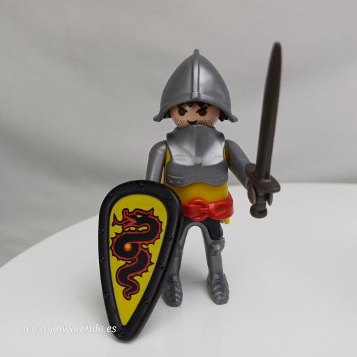 PLAYMOBIL GUERRERO CABALLERO MEDIEVAL MUÑECO CLICK  MOD1005