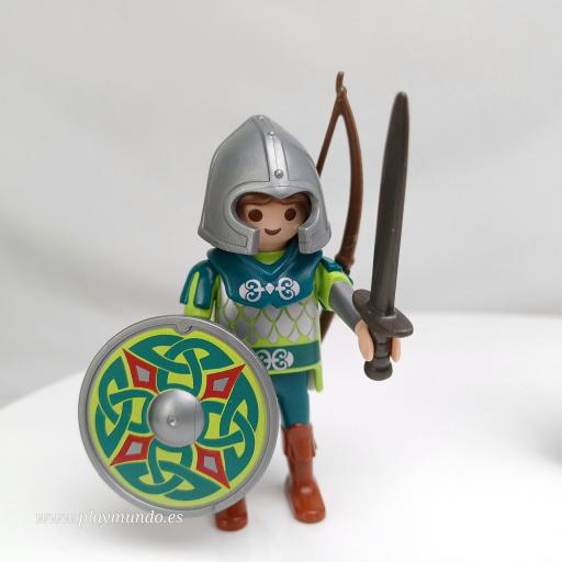 PLAYMOBIL GUERRERO CABALLERO MEDIEVAL MUÑECO CLICK  MOD1006