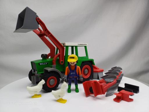 ​PLAYMOBIL 3718  GRANJERO CON TRACTOR (AÑO 1992)