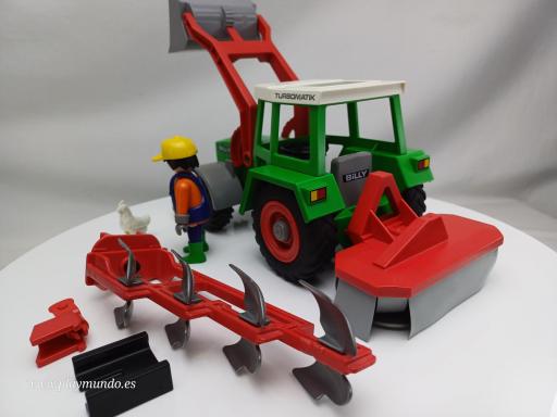 ​PLAYMOBIL 3718  GRANJERO CON TRACTOR (AÑO 1992) [2]