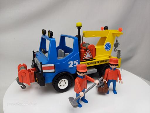 PLAYMOBIL 3453 CAMION GRUA SERVICIO TALLER (AÑO 1986 - 1992)