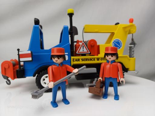 PLAYMOBIL 3453 CAMION GRUA SERVICIO TALLER (AÑO 1986 - 1992) [1]
