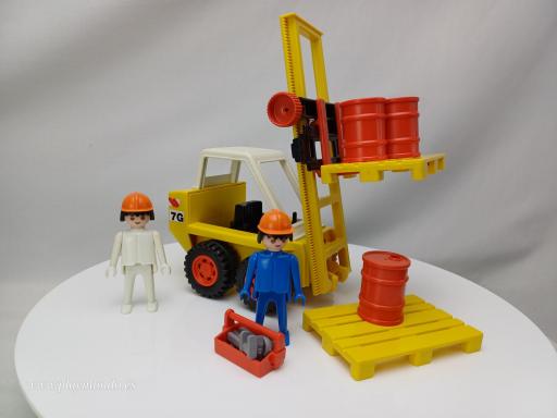 PLAYMOBIL 3506 CARRETILLA ELEVADORA (AÑO 1980 - 1997)