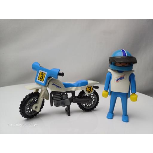 PLAYMOBIL MOTO MOTOCROSS (DE LA REF 3143) [1]