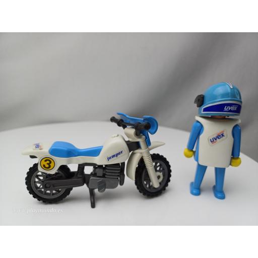 PLAYMOBIL MOTO MOTOCROSS (DE LA REF 3143) [2]