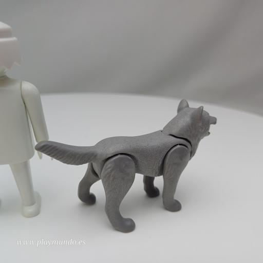 PLAYMOBIL LOBO GRIS PERRO ANIMALES  mod0044 [1]