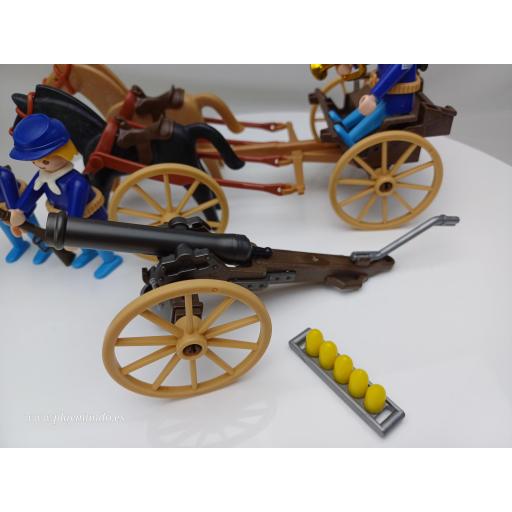 ​PLAYMOBIL 3729 OESTE WESTERN SOLDADOS NORTEÑOS ARTILLERIA  (AÑO 1988-1994) [3]