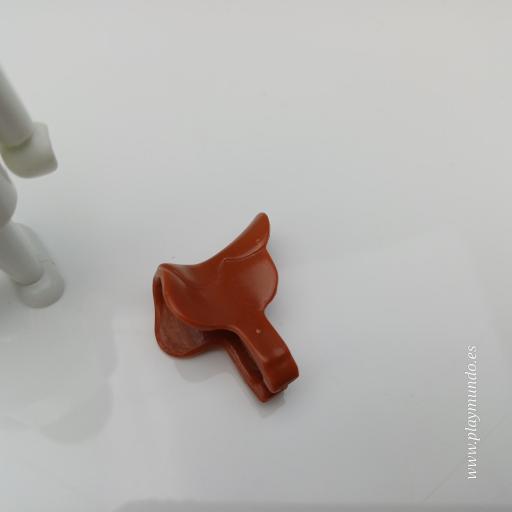 PLAYMOBIL MONTURA MARRON CABALLO OESTE WESTERN 