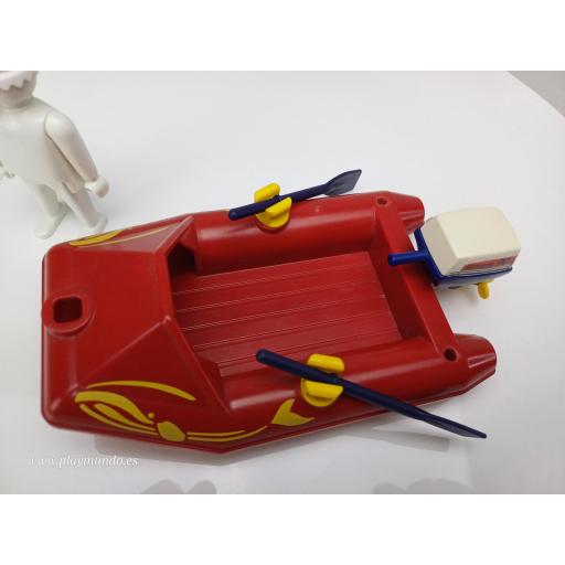 PLAYMOBIL LANCHA ROJA BARCA [1]
