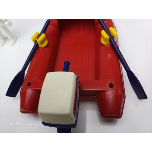 PLAYMOBIL LANCHA ROJA BARCA [2]